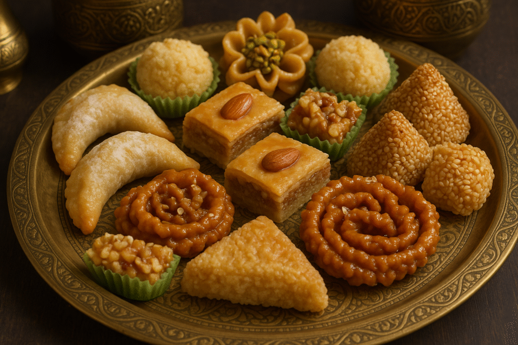 Moroccan Sweets and Pastries. Moroccan food.